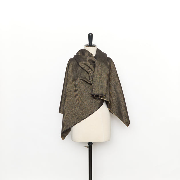 T26M15849 | Lamé Herringbone Silk Jacquard