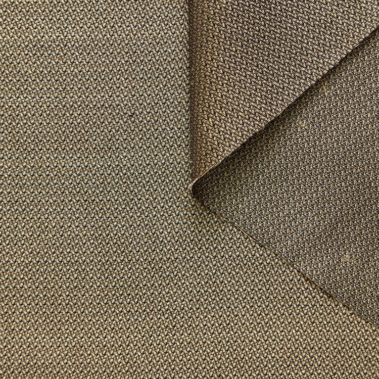T26M15851 | Jacquard à Chevrons Doré en Soie - vue 1