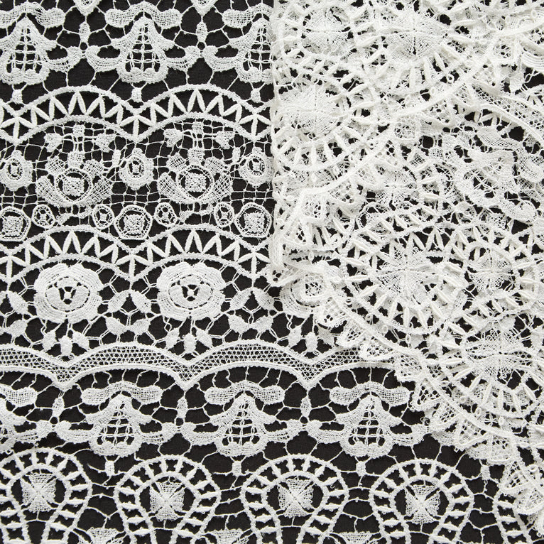 T26M15857 | Floral Cotton Guipure - view 1