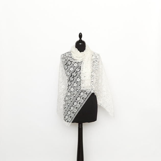 T26M15857 | Guipure Florale en Coton