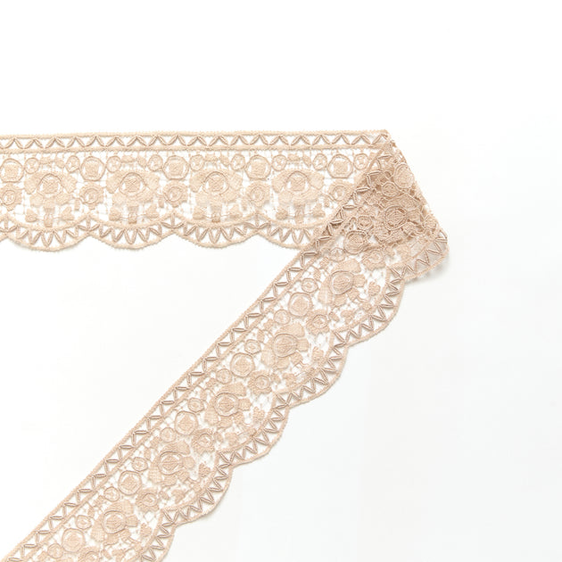 T26M15859 | Floral Cotton Galloon Guipure 7cm