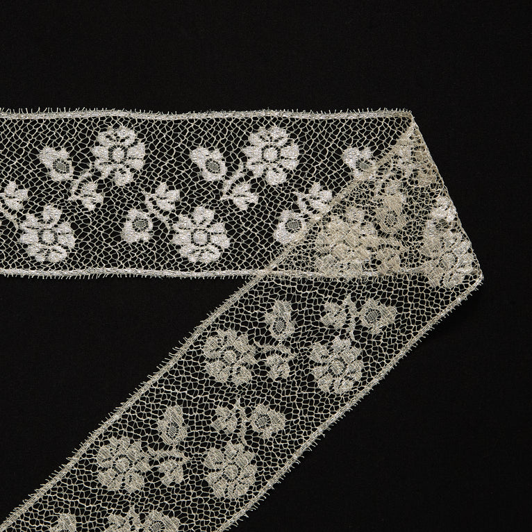 T26M15867 | Silver Floral Lace - view 1