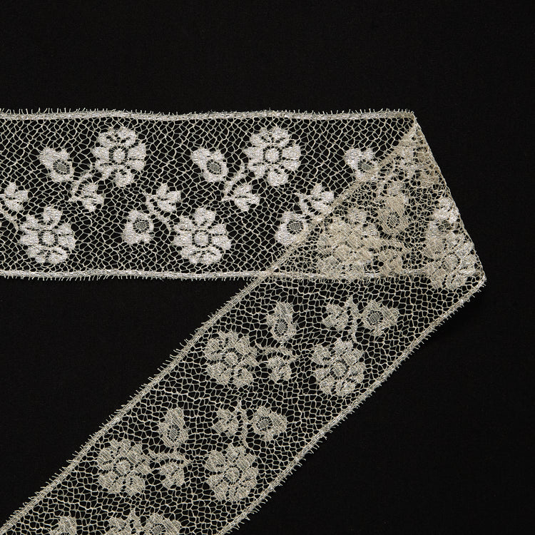 T26M15867 | Silver Floral Lace - view 1