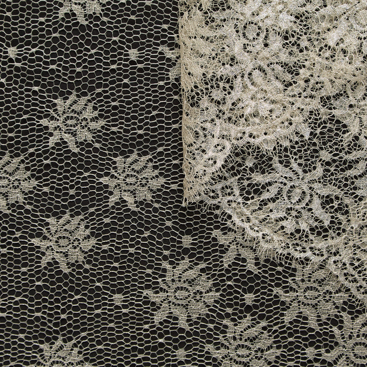 T26M15870 | Silver Floral Lace - view 1