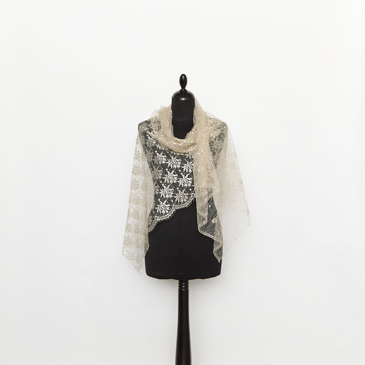 T26M15870 | Silver Floral Lace - view 2
