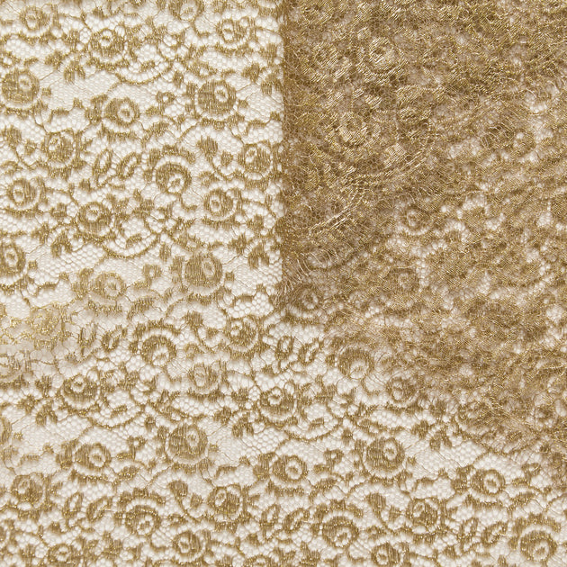 T26M15875 | Gold Floral Lace