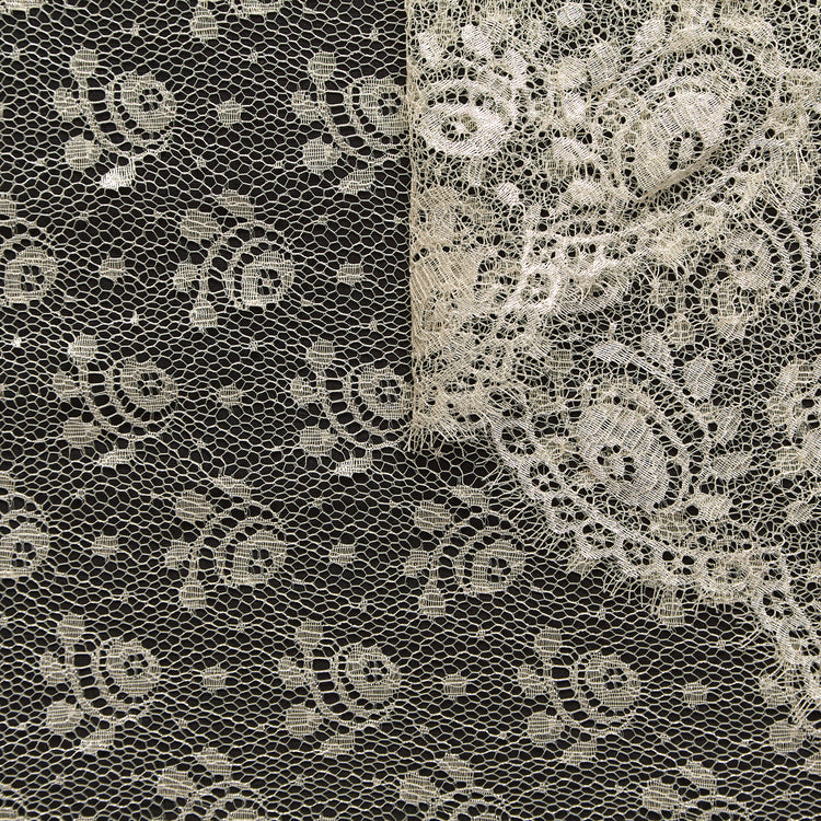 T26M15878 | Silver Floral Lace - view 1