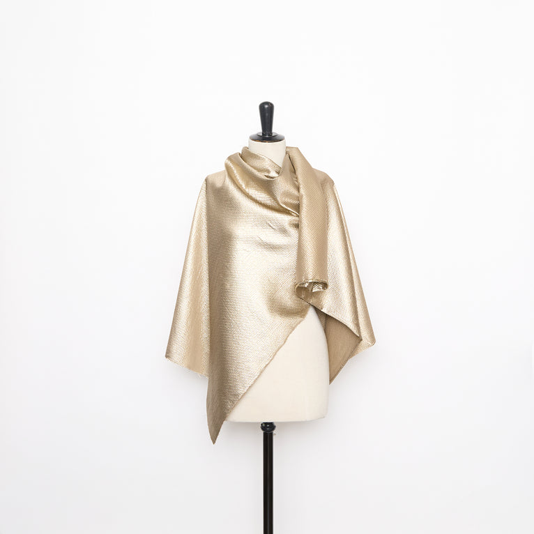 T26M15941 | Lamé Waffle Silk Jacquard - view 2
