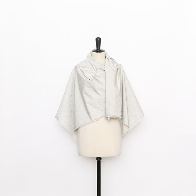 T26M15949 | Jacquard Flammé Lamé en Soie et Laine