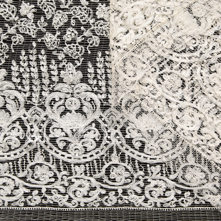 T26M15959 | Light Floral Lace - view 1