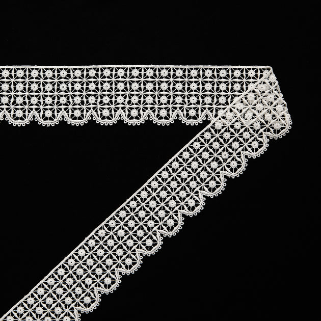 T26M15970 | Floral and Geometrical Galloon Guipure 5cm