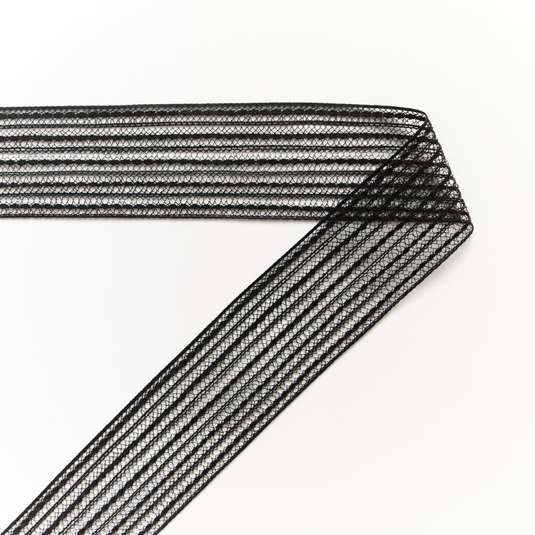 T26M15984 | Striped Cotton Galloon 4cm - view 1