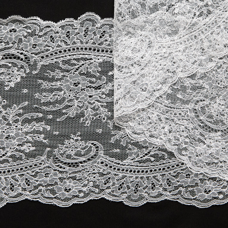 T26M16005 | Light Floral Braid Lace - view 1