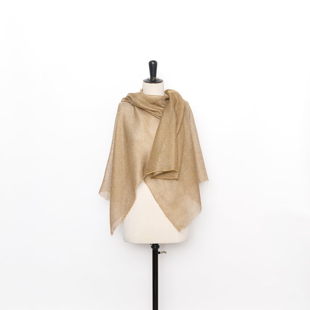 T26M16025 | Lamé Viscose & Linen Gauze