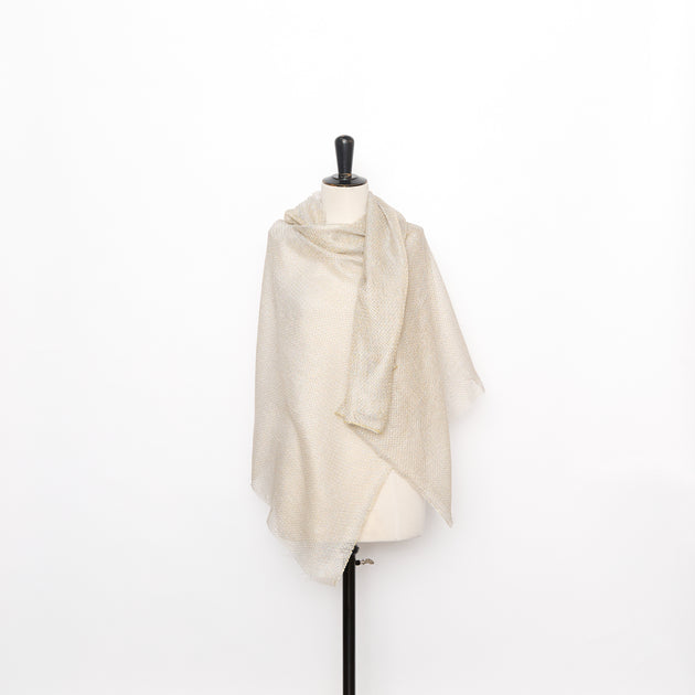 T26M16027 | Lamé Viscose & Linen Gauze
