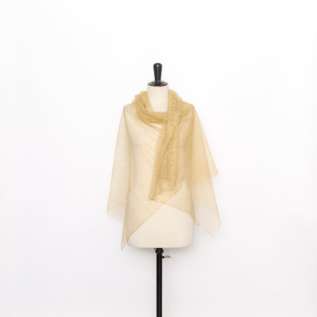 T26M16306 | Gold Fishnet for Embroidery