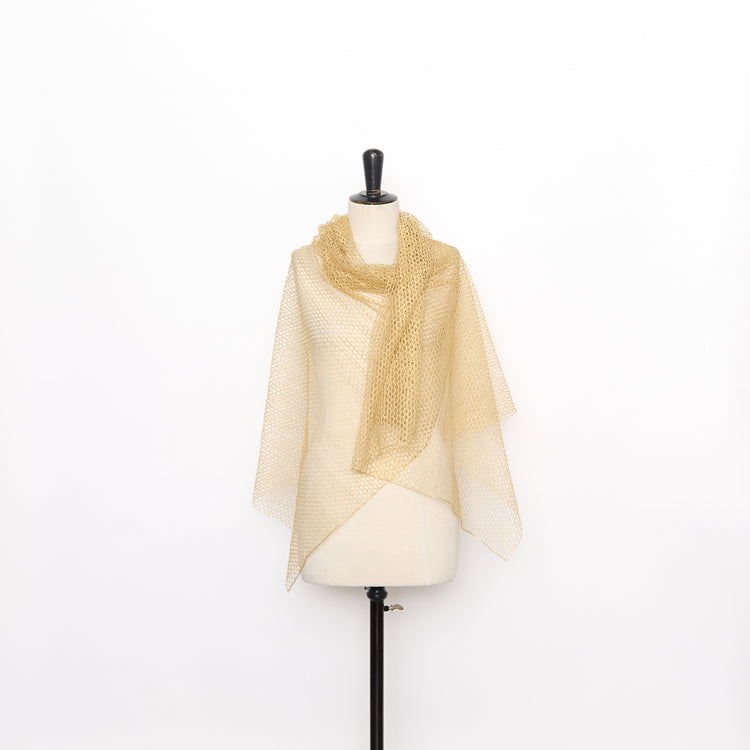 T26M16306 | Gold Fishnet for Embroidery - view 2