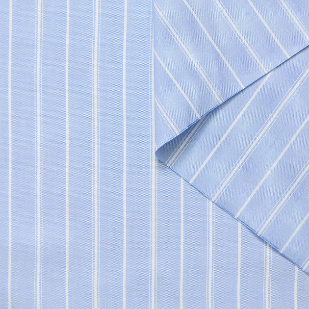 T26M16527 | Oxford Rayé en Coton GOTS