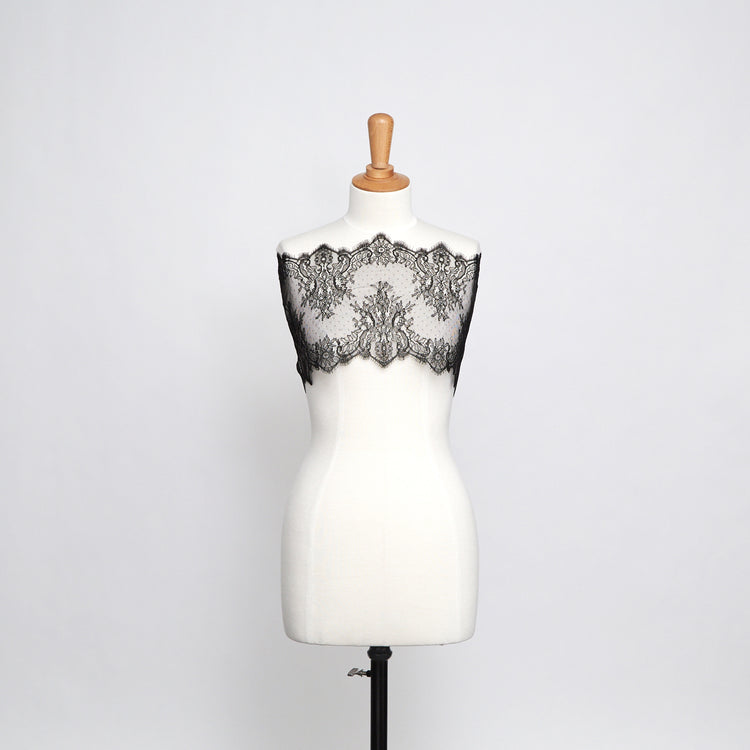 D20A00001 | Polyviscose Antique Floral Lace - view 3