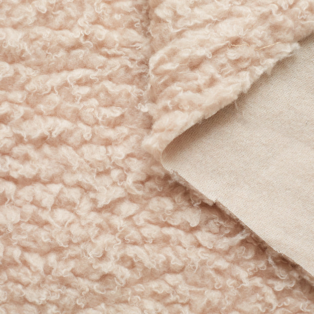 M21C00064 | Camel Wool & Silk Faux Fur