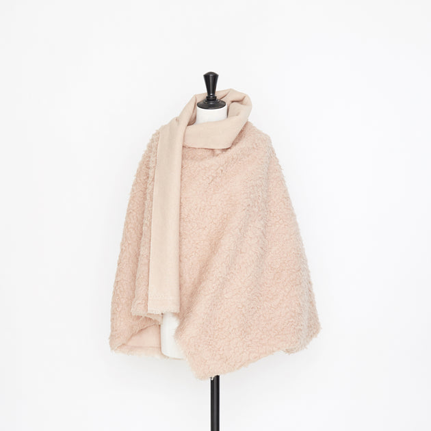 M21C00064 | Camel Wool & Silk Faux Fur