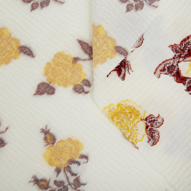T20A00024 | Bonded Seersucker Floral Jacquard