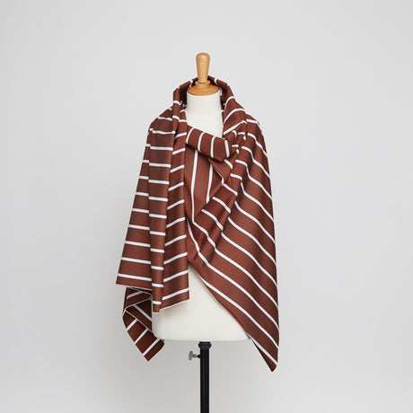  Popeline de Coton à Rayures Imperméable 