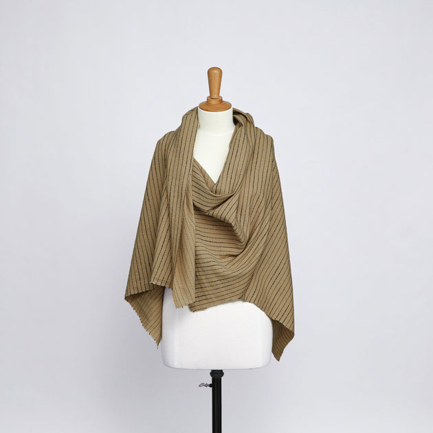 t20a00055 | Lin Laine Coton à Rayures Texturé