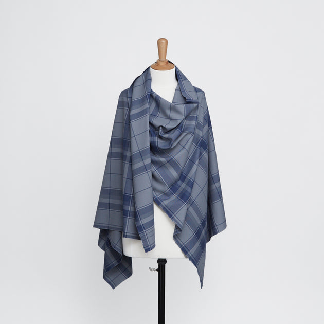 T20A00113 | Large Check On Crepe Wool