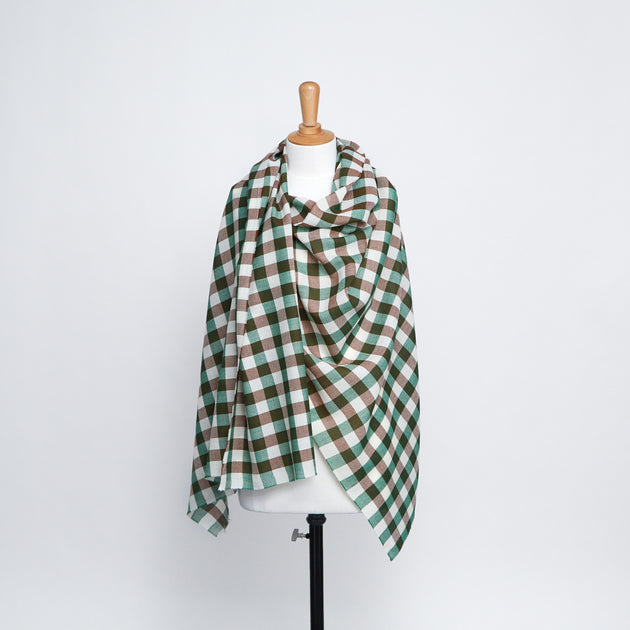 T20A00135 | Check Wool Crepe
