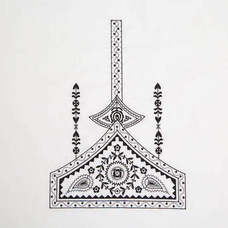  Embroidery Circle And Pyramid Cotton Poplin