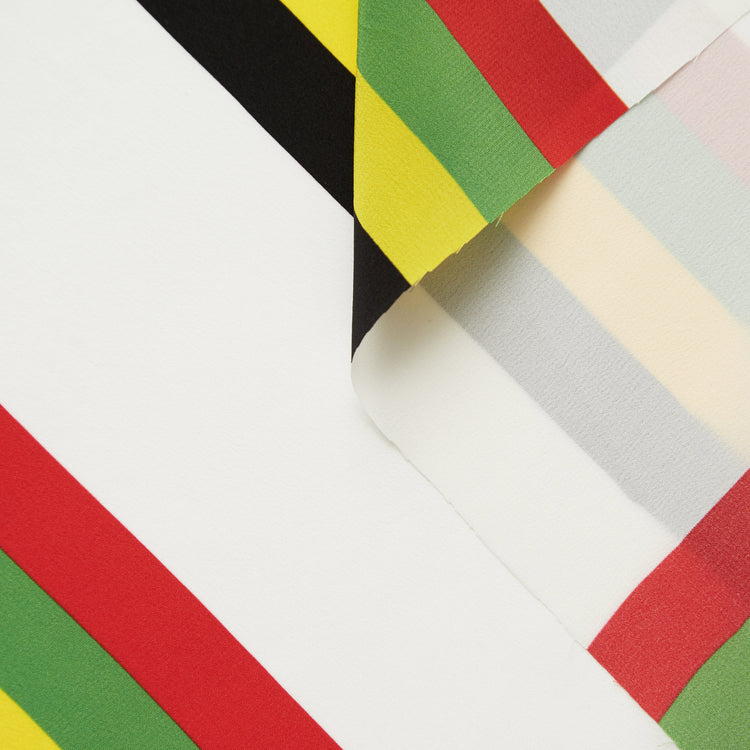 t20a00207 | Crêpe de soie à Rayures Multicolores - vue 1