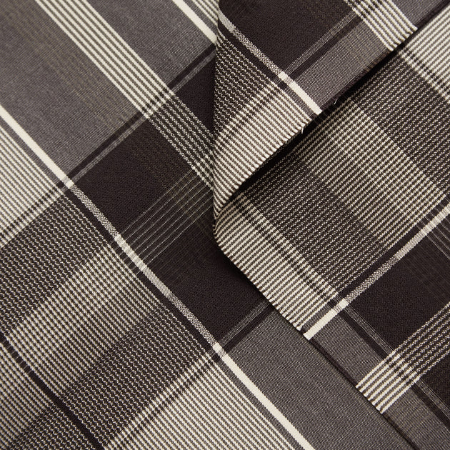 T20A00215 | Wool And Silk Large Check Canvas