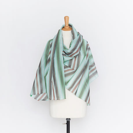  Dégradé Transparent en Soie et Coton
