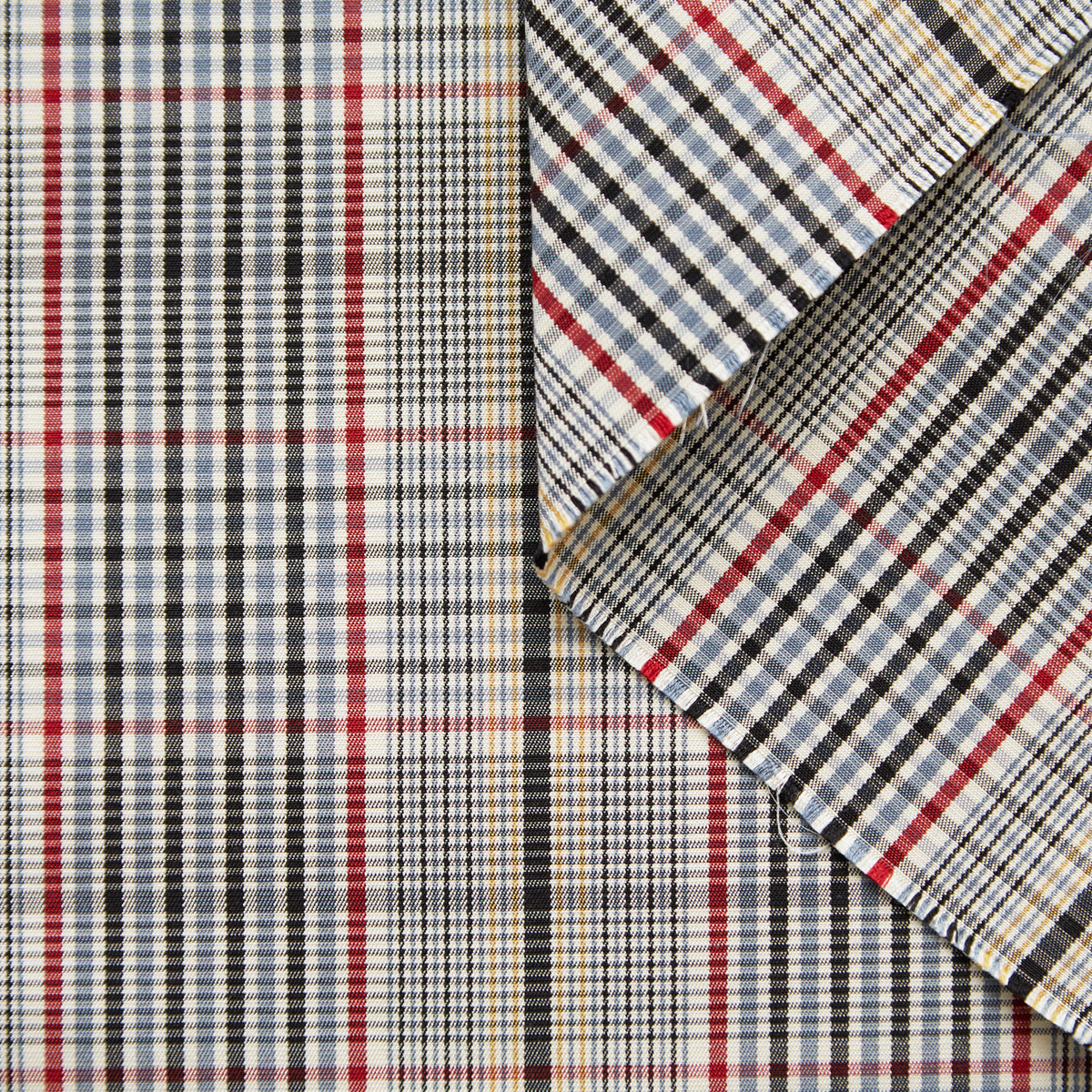 T20A00257 | Wool And Silk Fancy Prince Of Wales Check