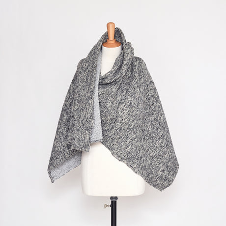  Wavy Brindle Wool Melange Coating