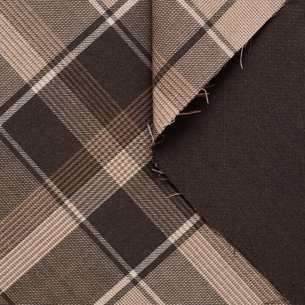 T20A00367 | Large Check On Stretch Wool Drap