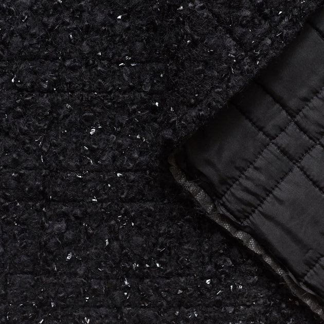 T20A00376 | Shiny Bouclé Tweed Quilted