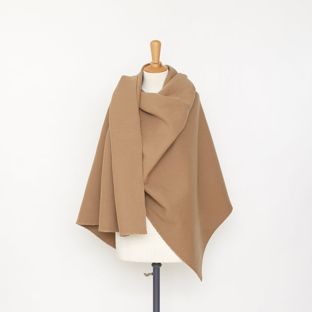 T21B00482 | Water Repellent Splittable Wool & Cashmere Brushed Tricotine