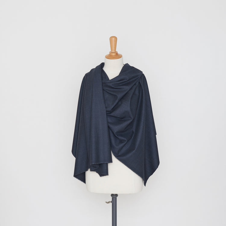t21b00539 | Tissu De Costume Petit Carreau Laine Et Soie - vue 2