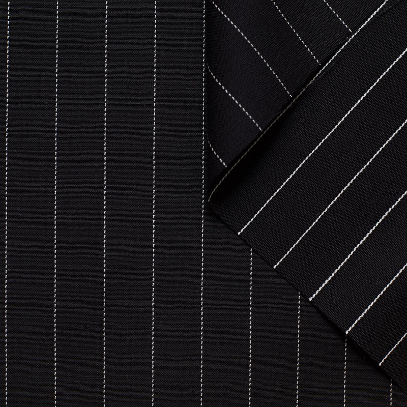 T21B00561 | Wool and Mohair Fine Stripe Suiting