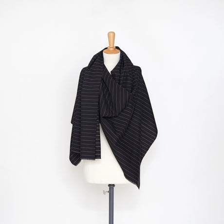  Wool and Mohair Fine Stripe Suiting