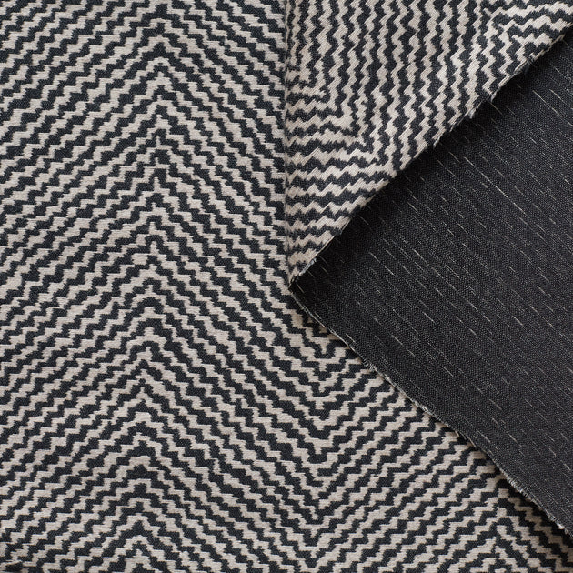 t21c00586 | Jacquard À Chevrons Laine Et Coton