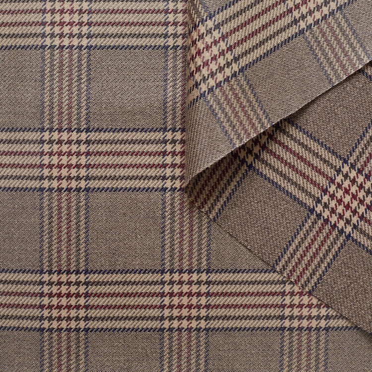 t21c00592 | Jacquard Laine Prince De Galles Laminé - vue 1