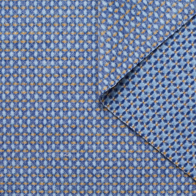 T21C00613 | Brushed Wool Double Face Lily Jacquard