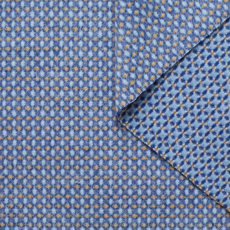 t21c00613 | Jacquard Lys Double Face Brossé En Laine - vue 1