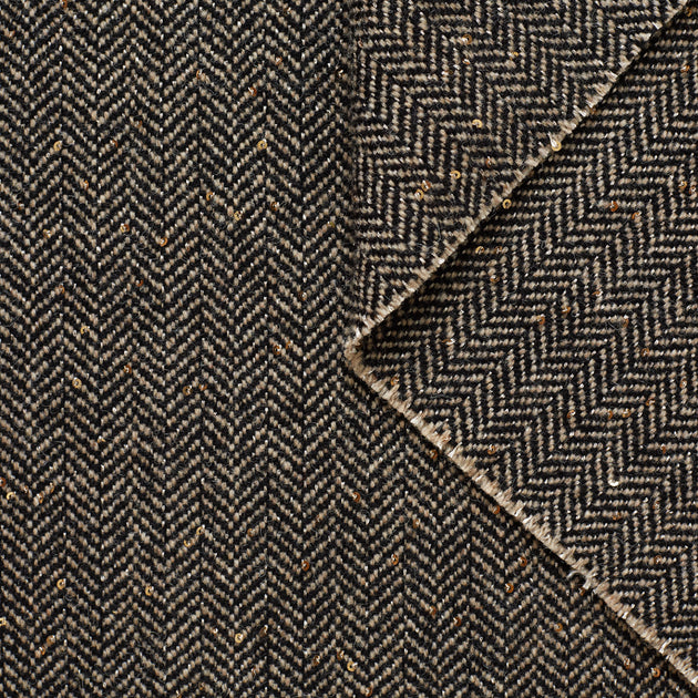 t22a01090 | Tweed À Chevrons Paillettes