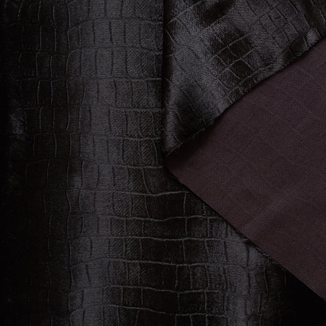 T22A01091 | Embossed Crocodile Velvet
