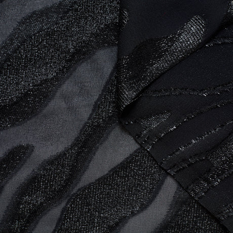 T22A01106 | Lamé Zebra Silk Crepe