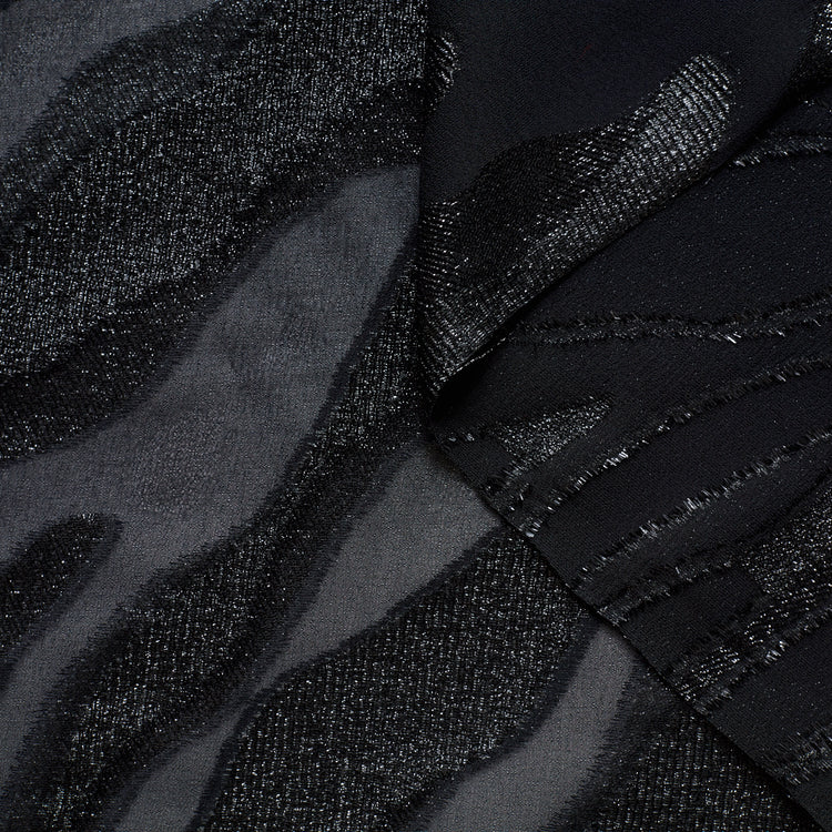 T22A01106 | Lamé Zebra Silk Crepe - view 1